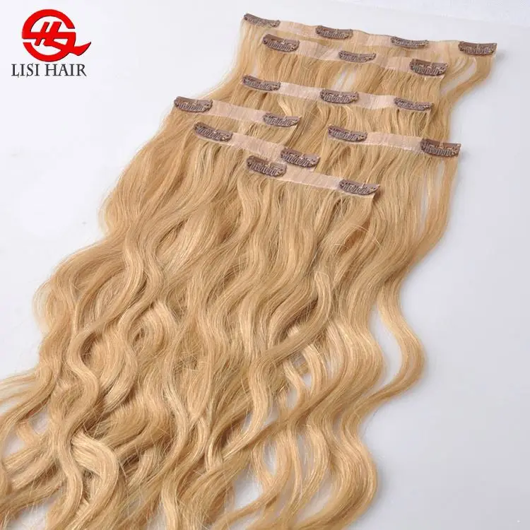 
Double Drawn Seamless PU Clip Hair Extension Human Hair 