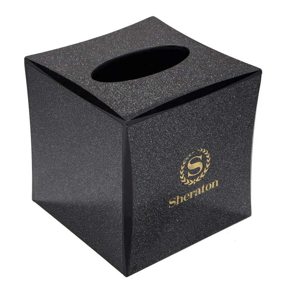 Customized luxury acrylic amenity series for restaurant hotel guest room supplies outlet