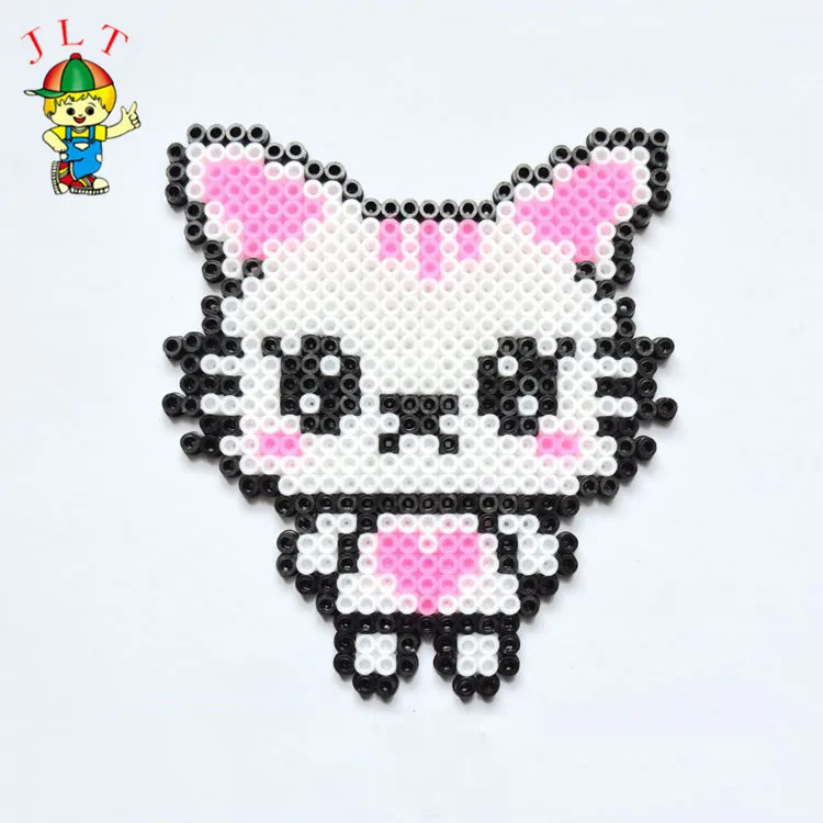 Factory Wholesale Fuse Iron Bead Perler Bead Little Animal Plastic Cat Perler Beads Puzzle Toy For Children