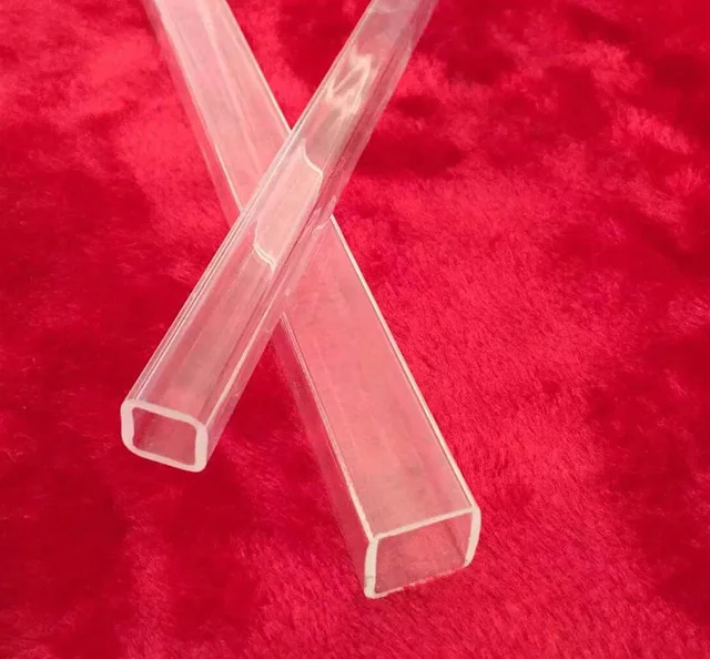 Customizable Strength Square Shape Quartz Tube square shape glass tube