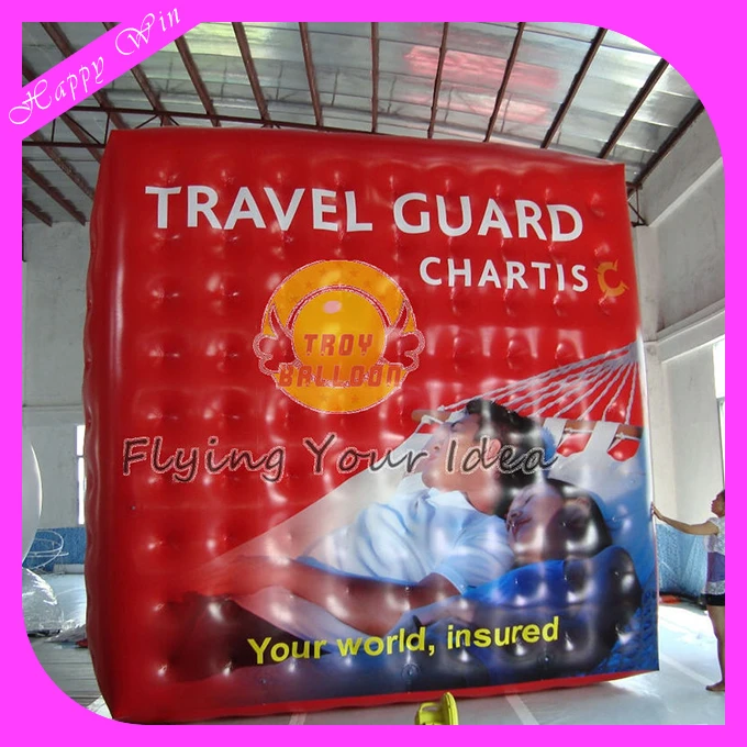 Inflatable Rubiks Cube with LED lighting 3d led cube