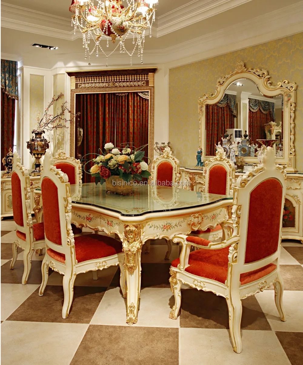 Luxury French Rococo Style Angel Dining Table Set Antique Palace Bf03 0100125 60000 2 Jpg Rectangular Dining Table