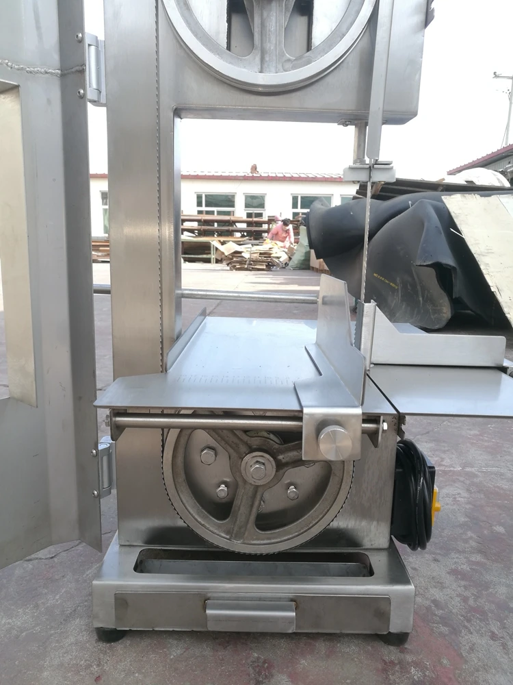  Горячая Распродажа QH260A 1.5KW ленточная пила машина для резки замороженных рыбок мяса костей Лезвие из нержавеющей