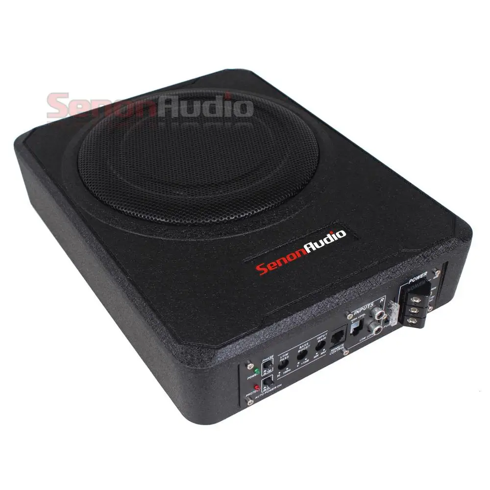 8-дюймовый активный тонкий автомобильный сабвуфер под сиденьем, усиленный сабвуфер, автомобильная аудиосистема 8 дюймов