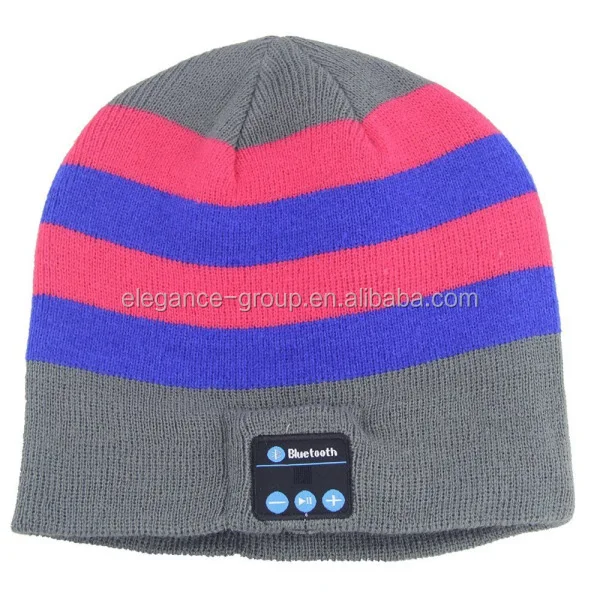 Factory Wholesale BT Colorful Knit Beanie Hat and Cap wireless Music Hat