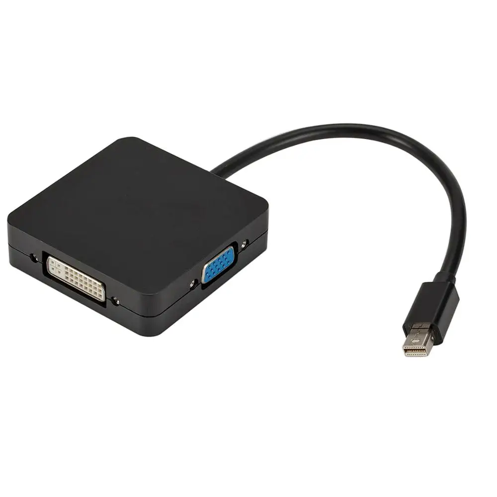 3 в 1Mini Display Port DP к DVI VGA HDMI кабель адаптера