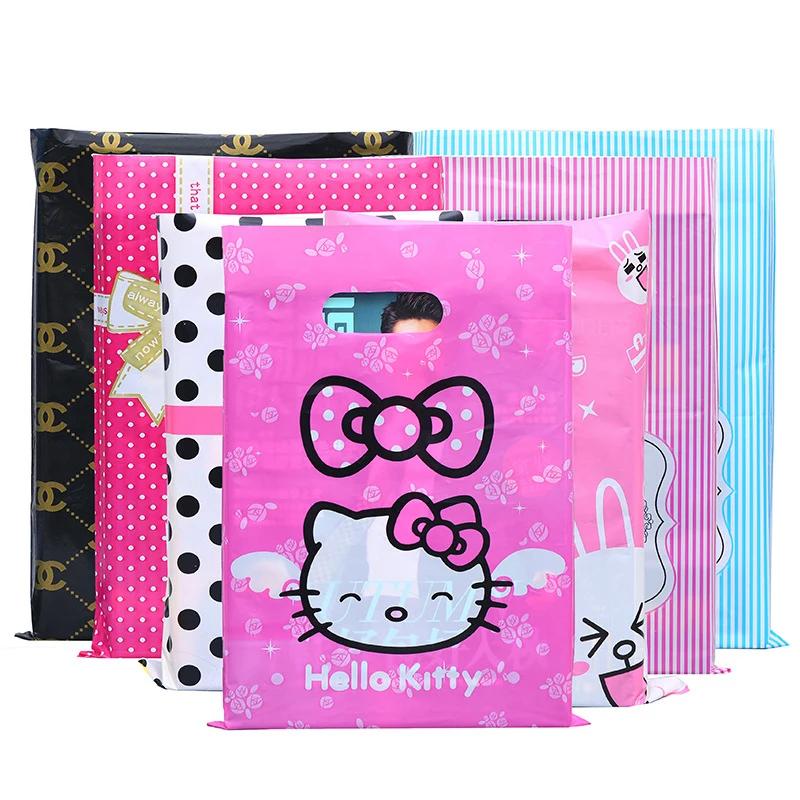 Factory Wholesale Biodegradable Heat Seal Die Cut Plastic Shopping Bag With Own Logo