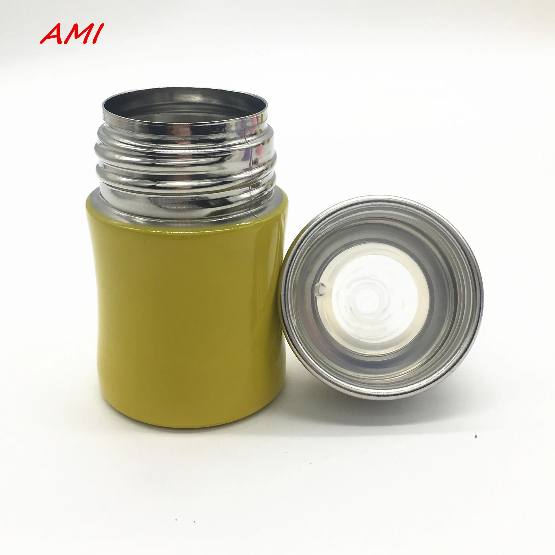 Singal wall Food grade 18/8 stainless steel baby feeding bottle with silicone nipple & lid