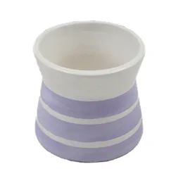 High quality cylindrical stripes balcony flower pots