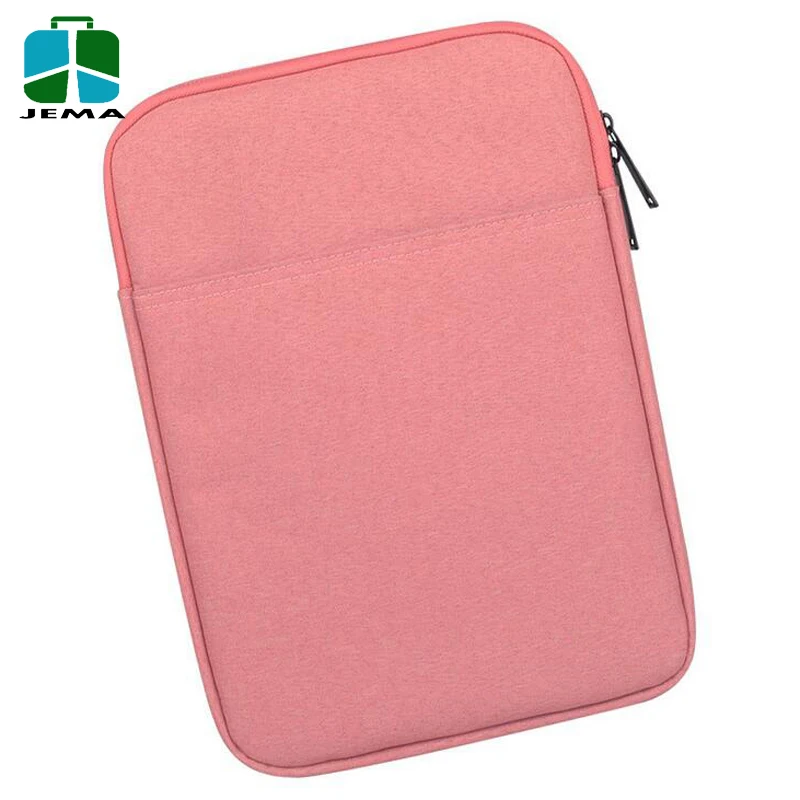 Plain gray durable polyester 8 to 10 inches laptop sleeve tablet protector wholesale