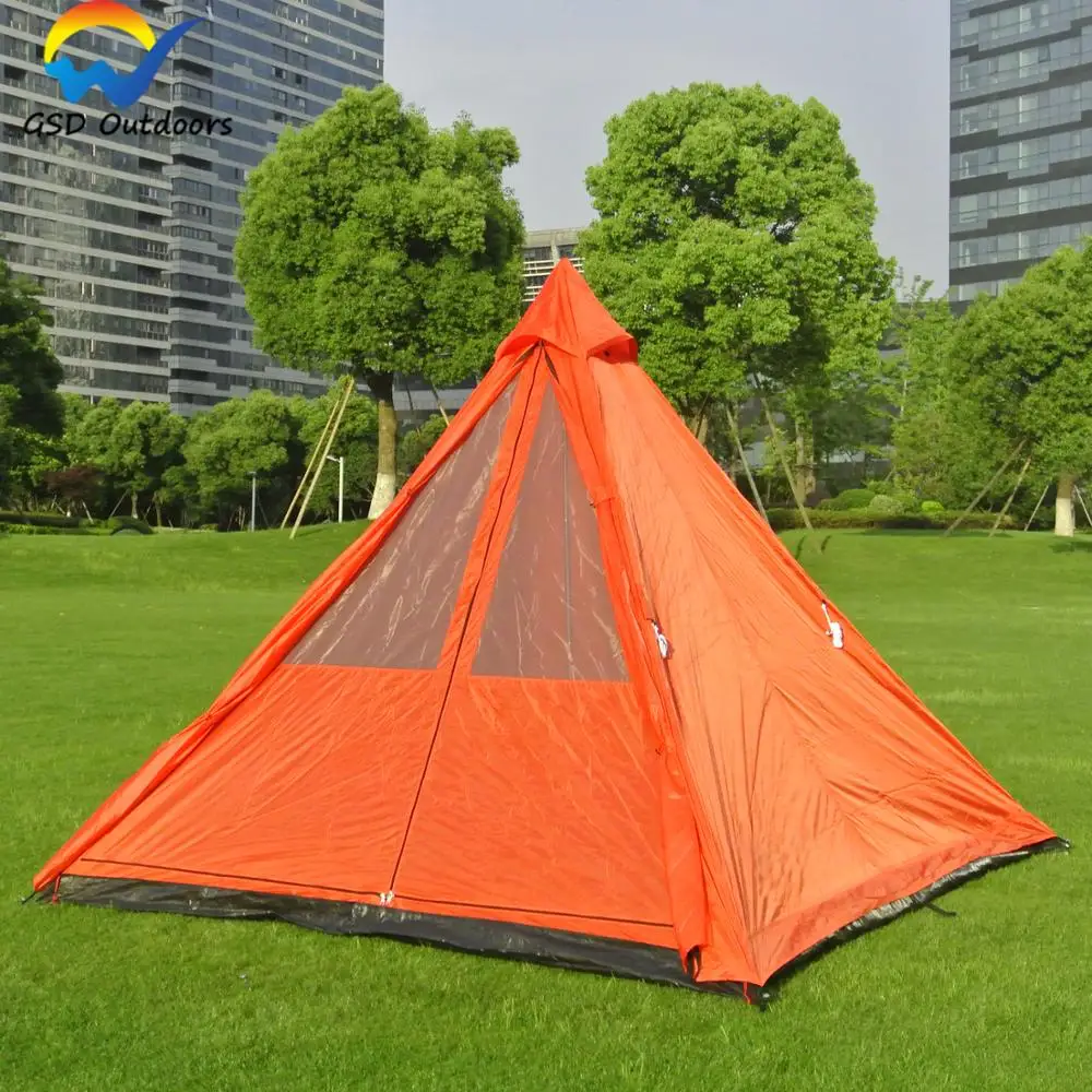 Universal Outdoor Durable Waterproof Camping Tent Square Shape Wholesale Teepee Tent Hiking Adult Tipi Indian Tent