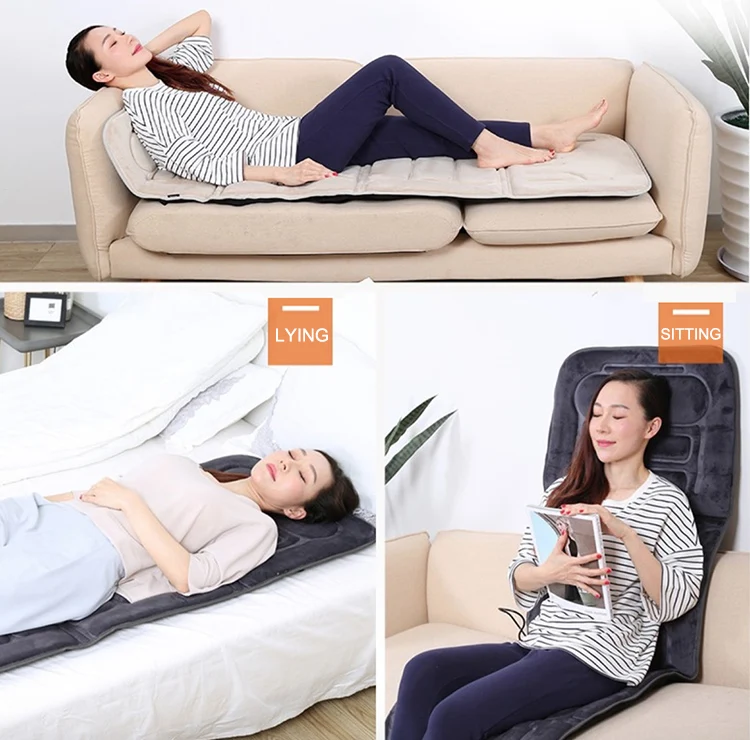 
Electric Full Body Heat Massage Mattress Pad Vibration Shiatsu Back Massager As Seen On TV 
