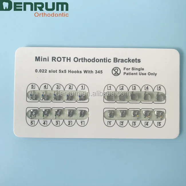 
Denrum dental orthodontic material brackets with sand blasted 