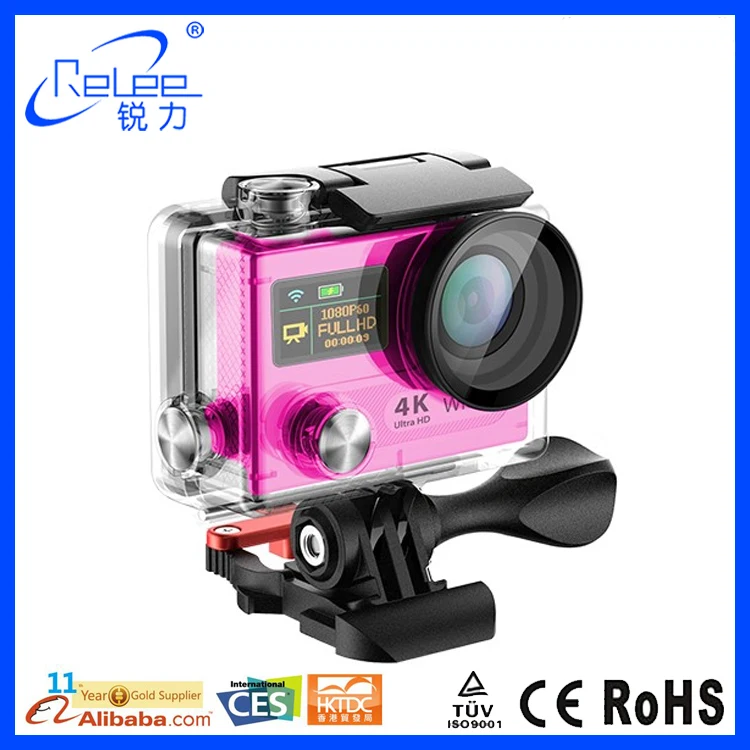 Новый producr 2016 Амба A12 Чипсет 4k @ 30fps Настоящее yi 4 К действий видеокамеры