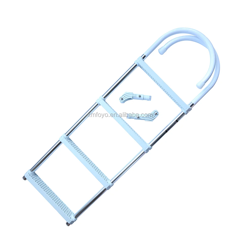 
2017 hot selling marine aluminum folding wide step ladder for boats 