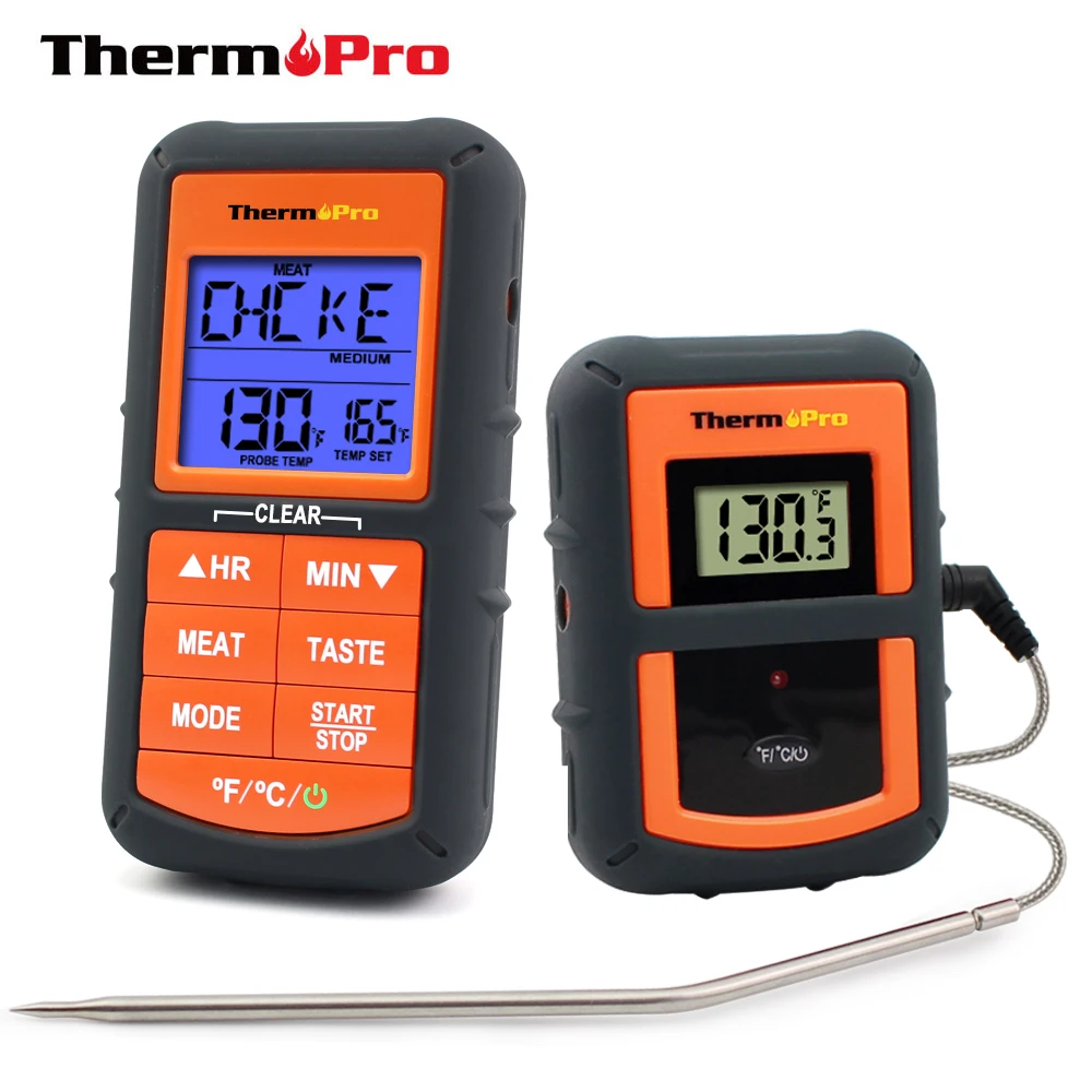 ThermoPro TP-07C Wireless Remote Digital Cooking Food Meat Thermometer for Grilling Oven Kitchen Smoker BBQ Grill Thermometer