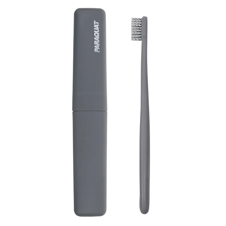 
Customized biodegradable plastic wheat straw toothbrush with box 