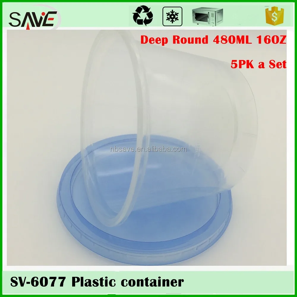 SAVE takealongs Indian 1000ML 12cm diameter plastic serving bowls with lids