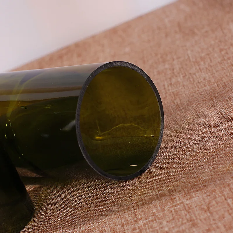 
Recycled Glass Wine Bottles Cut Bottle 200mL 375mL 500mL 750mL 1000mLGlass Cutting For Candle Holder Vase 