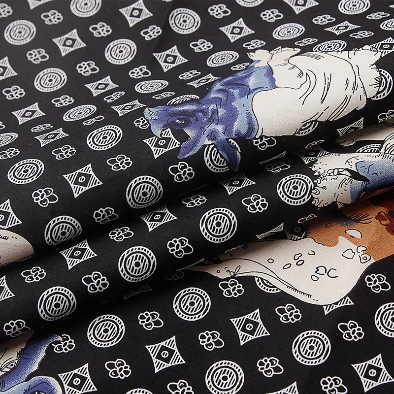 Factory Supply High Quality Fashion Wholesale Custom Print 100% Pure Cotton Fabric for Garment