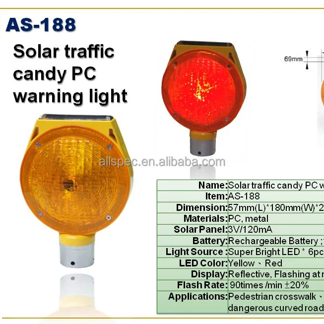 Solar-powered Flashing Beacon Lights