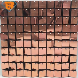 Beautiful Shiny Modern Exterior Interior 3D PVC Plastic Shimmer Sequin Wall Panel for Home Decoration Wallpaper