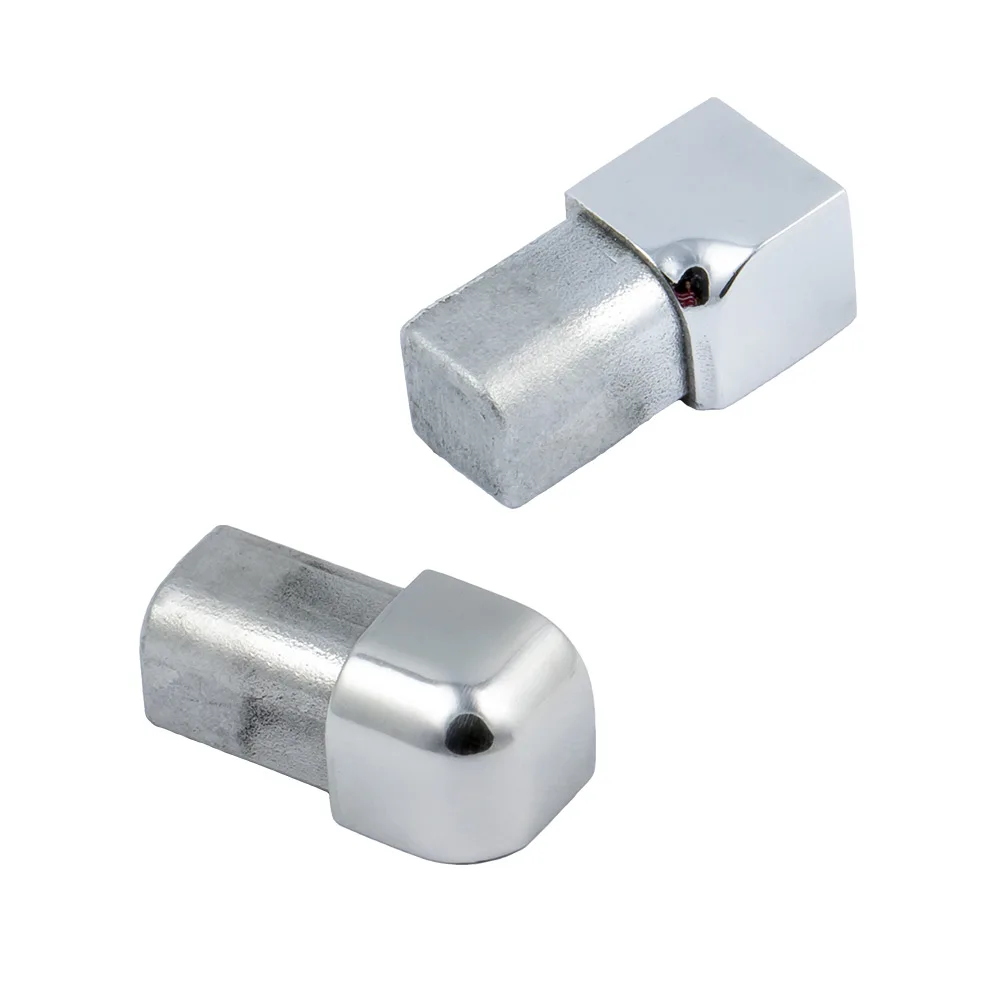 Brushed Stainless Steel Aluminium Trim Edge Profiles 1/4 in. x 8 ft. 2-1/2 in.Square Edge Tile Edging Trim