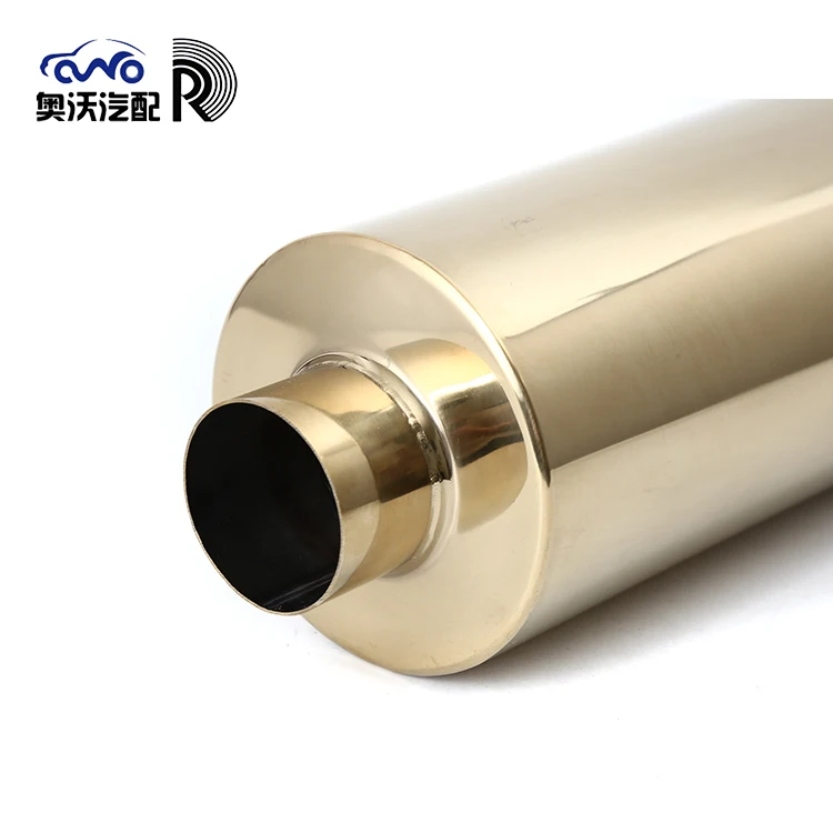 High performance professional 201/304 stainless steel 63mm car muffler
