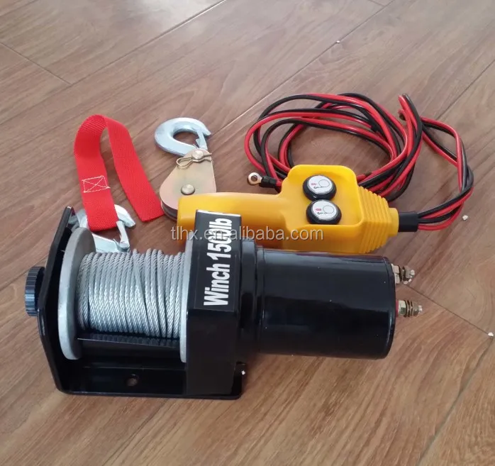 Electric Winch ATV Winch 12V 750lb 1500lbs