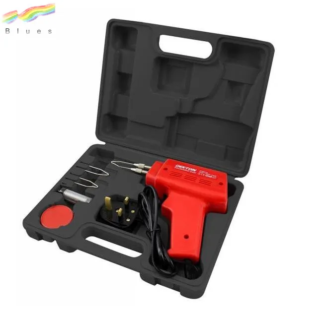 100w Electric Soldering Iron Solder Gun Kit + 3 Tips with Case 100 Watt 240v