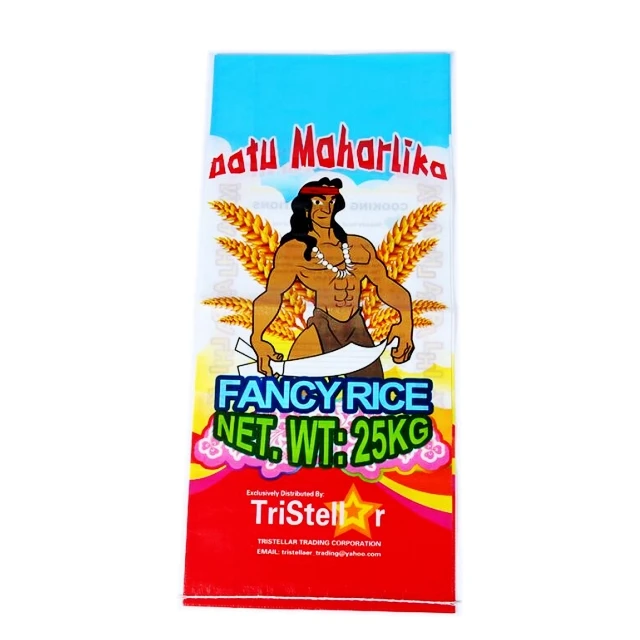 Customized 10kg,25kg plastic laminated pp woven basmati rice packaging bag for Pakstan,Afghan