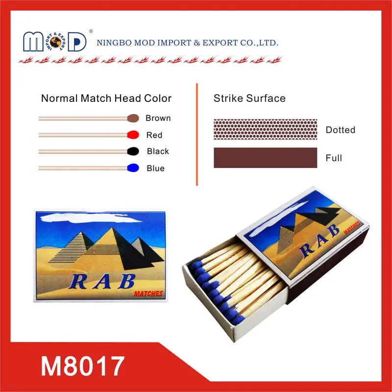 Zebra brand wooden match/cheap safety match