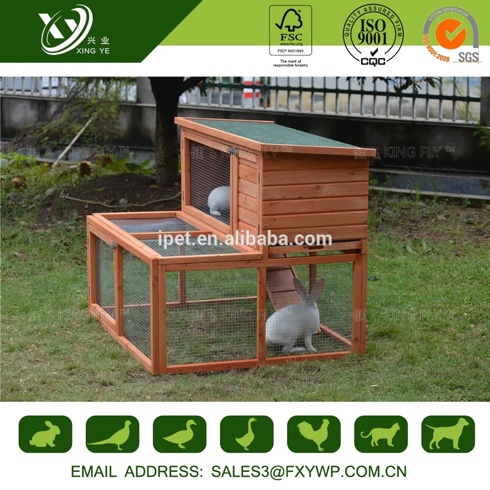 High quality new style large wooden house rabbit cage