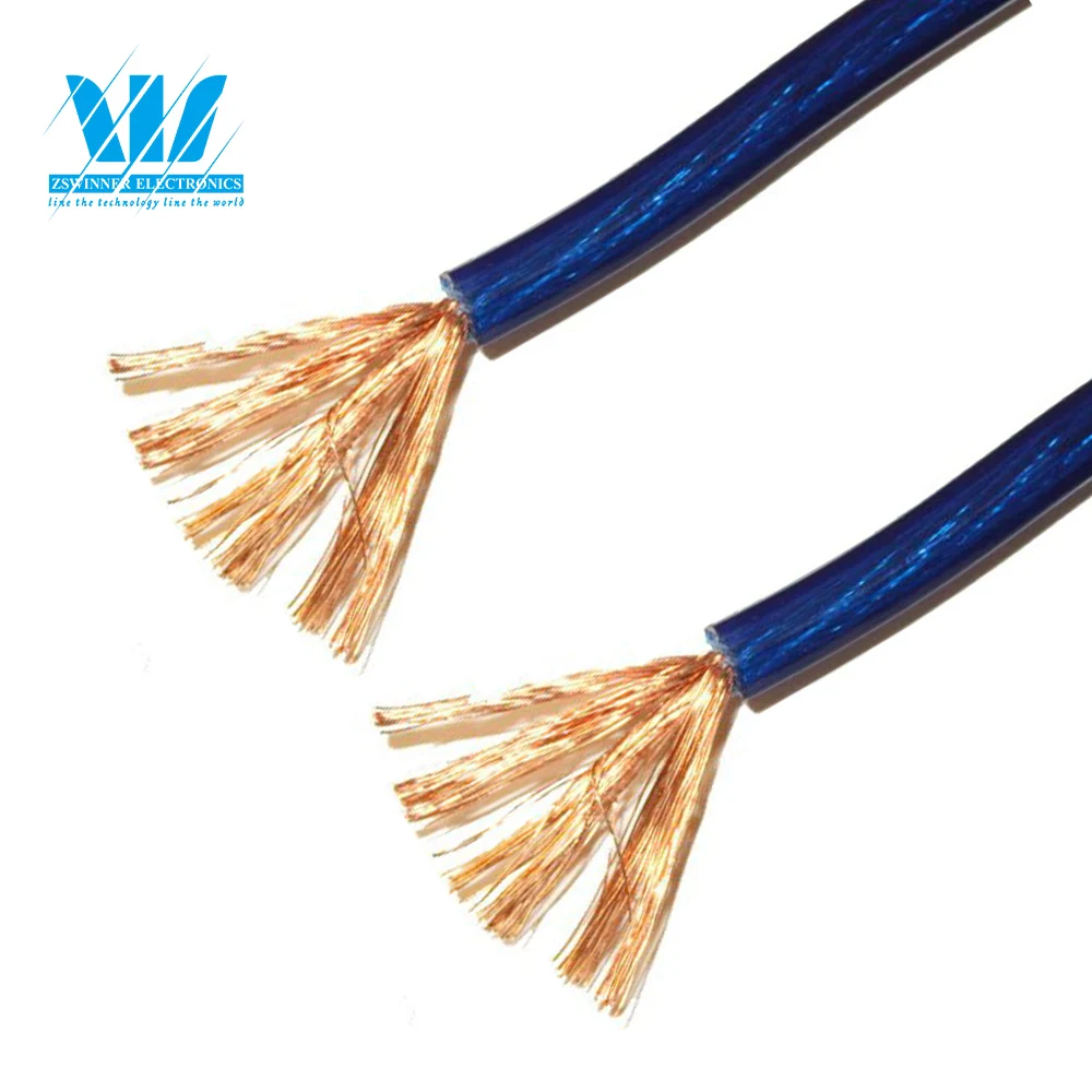 High Quality Transparent PVC Speaker Wire for Audio to Amplifier,  Sound System, TV Home Theater and Car Stereo