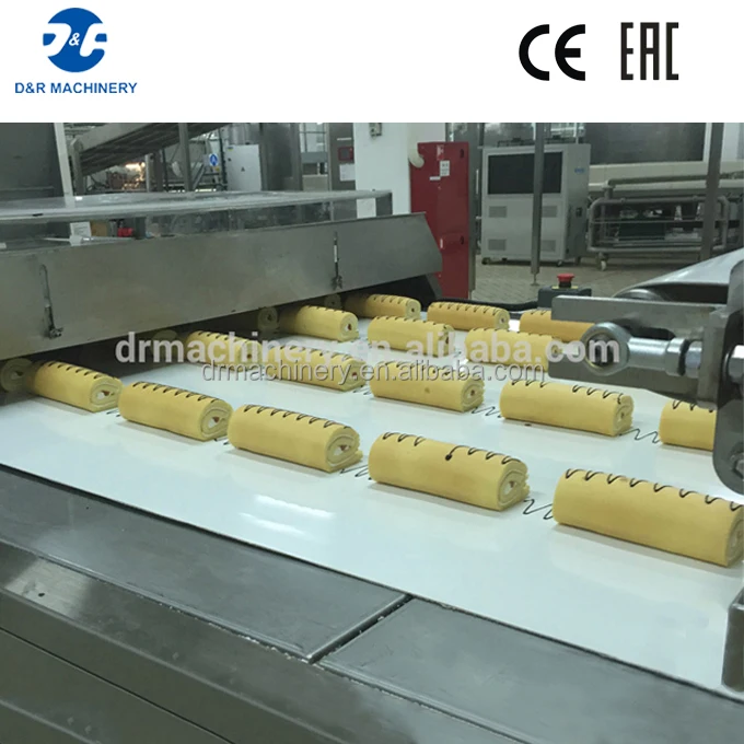 Marshmallow making machine automatic 12 months warranty swiss roll cake making machine