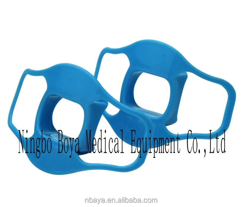 Disposable medical mouth guard endoscopy bite block with strap