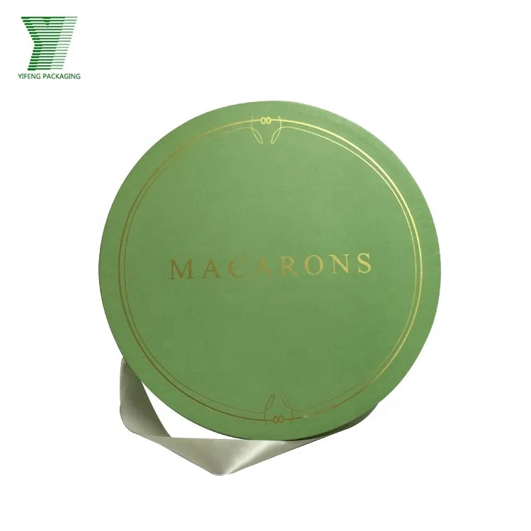 Wholesale Custom Fresh Flower Round Box Bouquet Decorative Cardboard Food Grade Luxury Paper Larger Round Macaron Gift Box