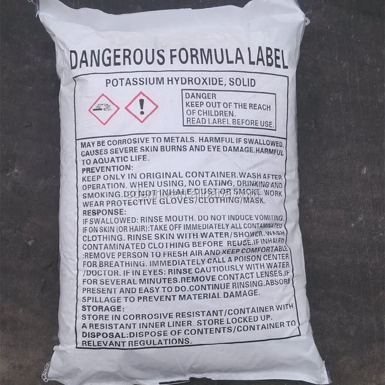 
White flake Potassium hydroxide/KOH/Caustic potash Cas No.130-58-3 