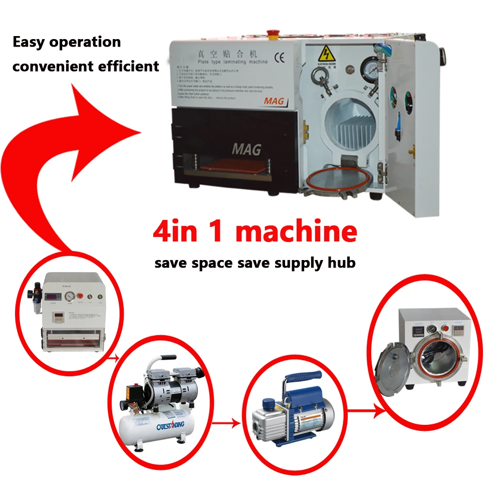 Newest All in one LCD Display OCA lamination machine