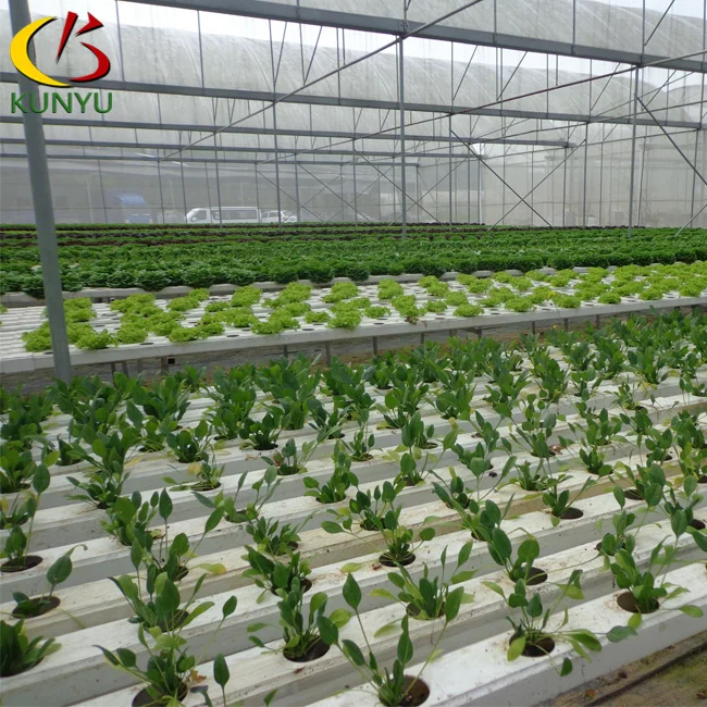 Hot sale open lid pvc channel hydroponic nft growing systems for vegetable