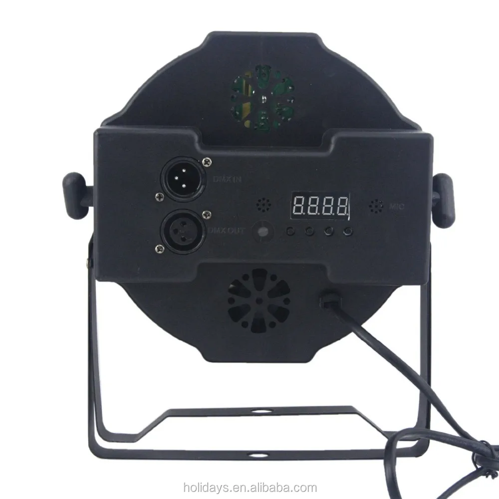 RGB PAR Light 18 LEDs DMX512 Color Mixing Wash Can Stage Light Disco DJ Wedding Party Show Live Concert Lighting