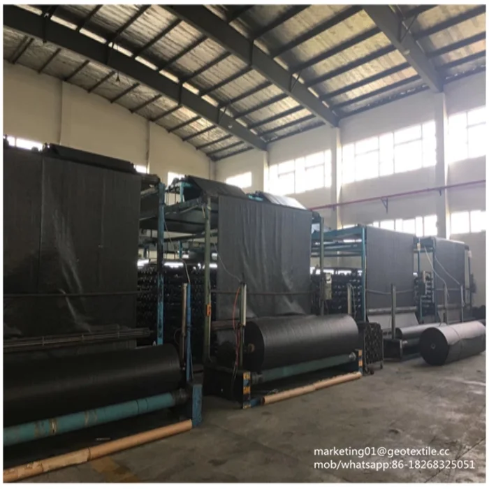 
Black color plastic PP geotextile fabric for embankment reinforcement 