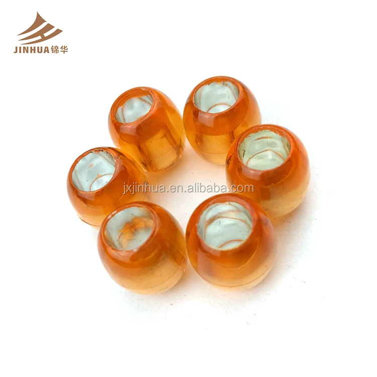 Серебристые прозрачные разноцветные пластиковые бусины