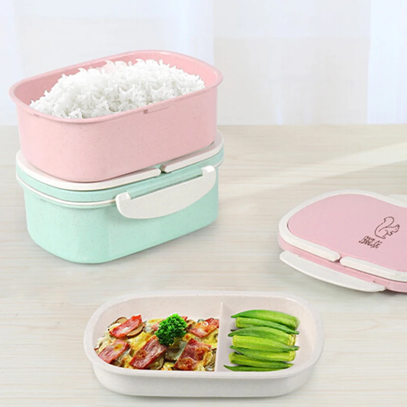 950ml rectangle hot lunch bento box lunch with handle