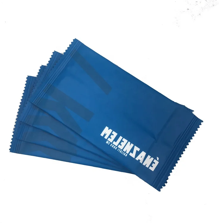 Custom Cucumber Scented Individual Wipes Wet Tissue For Restaurant