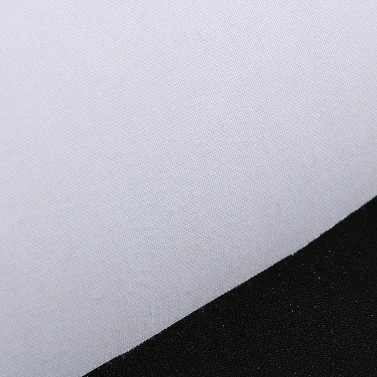 100% Cotton Adhesive Buckram Arabia Thobe Woven Interlining