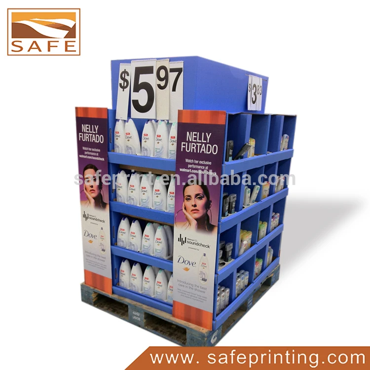 
China Manufacturer Custom Portable Floor Display Stand, Promotional Product Pop Cardboard Display Stand, Cardboard Pos 