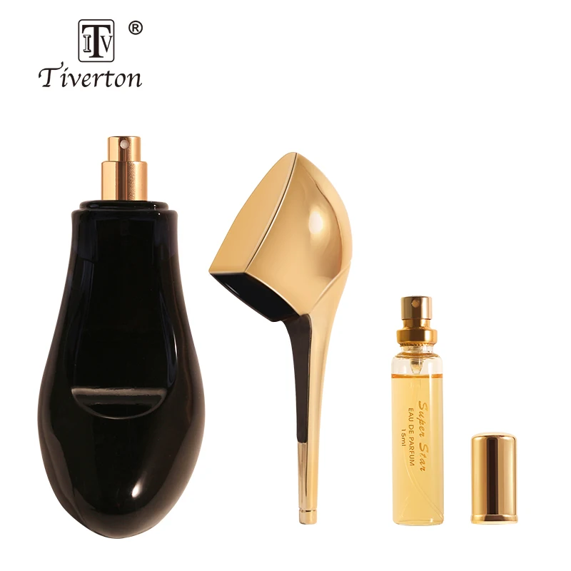 perfume set tiverton brand super star high heel shape perfume gift set for women