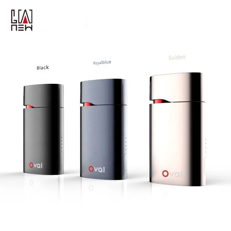 
2019 latest OVAL dry herb vaporizer with storage at the bottom full convection heating technology 