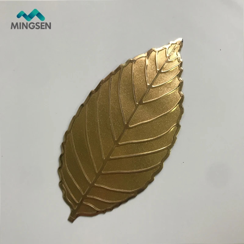 custom brand logo adhesive brushed aluminum nameplate